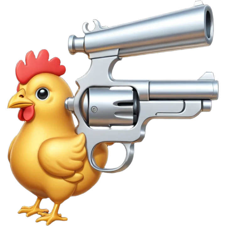 Chicken gun emoji