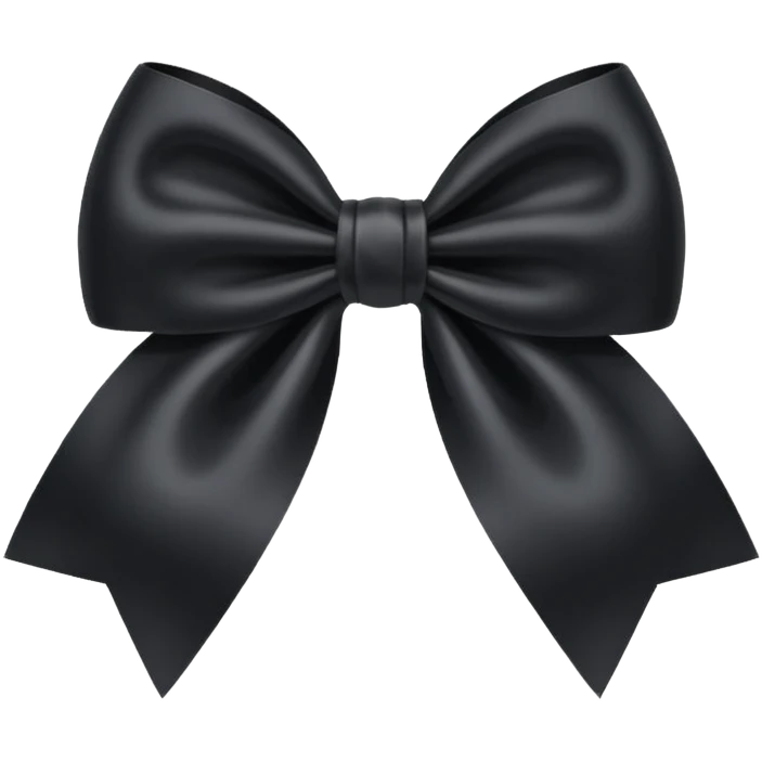black bow emoji
