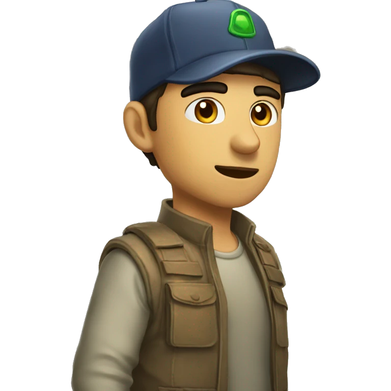 Gorra de polisua megra emoji