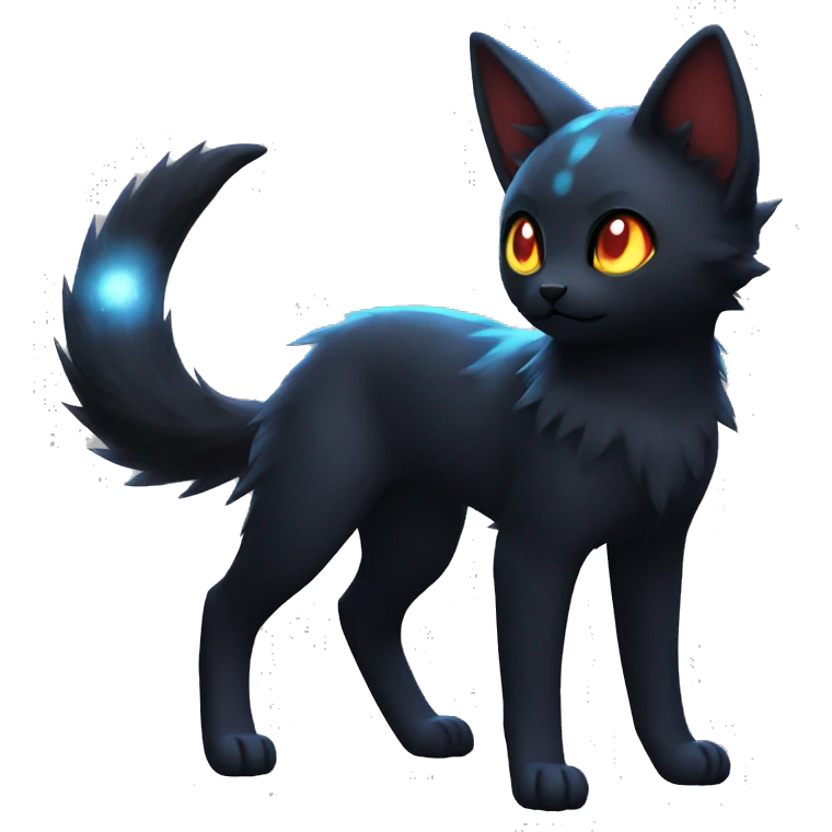 Lunar Nebula Umbreon-Litten full body emoji