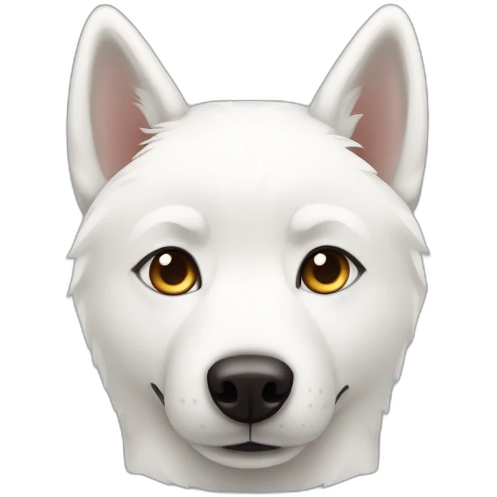 White husky pointy ears emoji