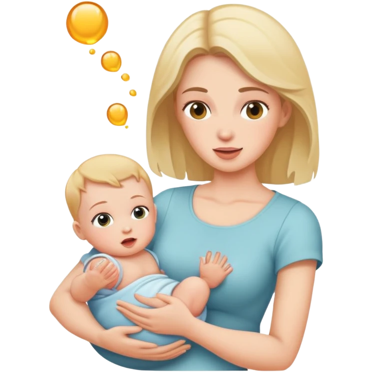 woman throwing a baby emoji
