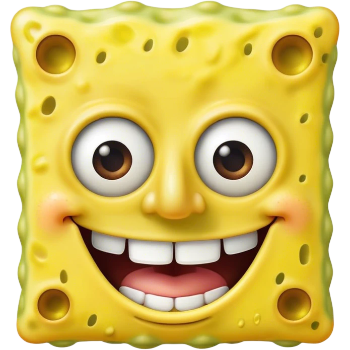 spongebob smiling with teeth emoji