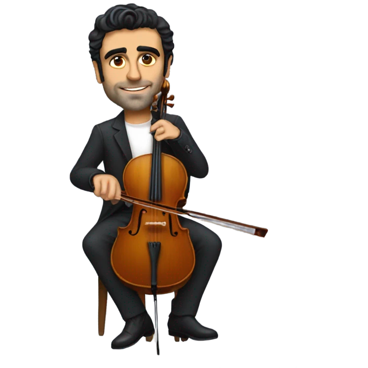Oscar Isaac playing cello emoji