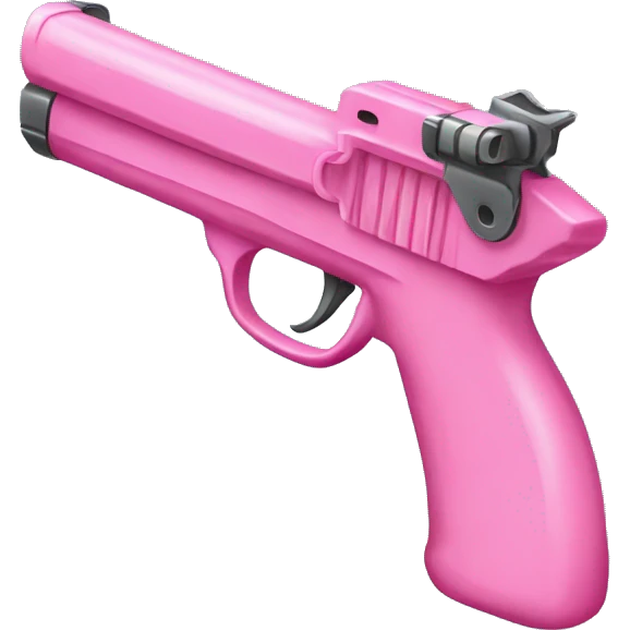 pink gun with a bow emoji