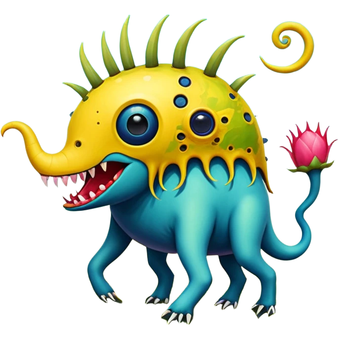 solarpunk - hieronymus bosch phantasmagoric creatures from the garden of earthly delights emoji