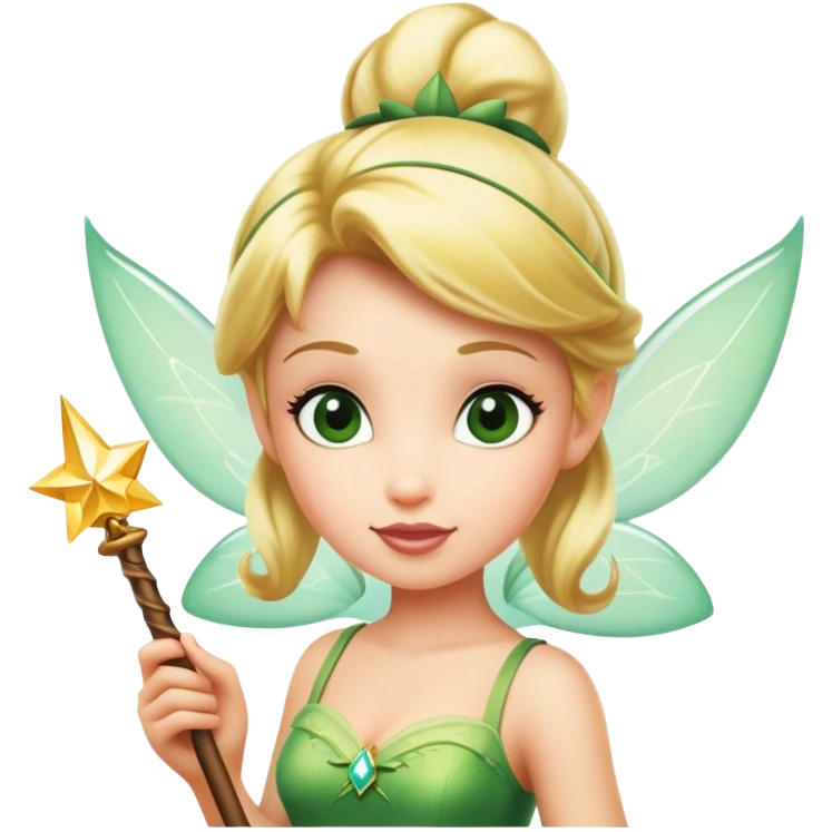 Tinkerbelle with wand  emoji