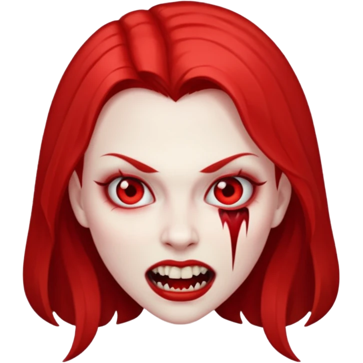 red face women Vampire emoji