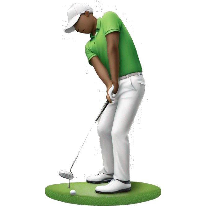 Golfer putting  emoji