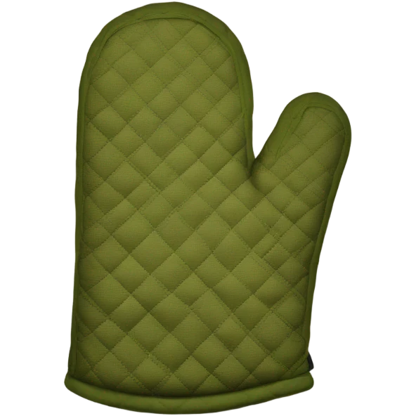 Olive green oven mitt emoji