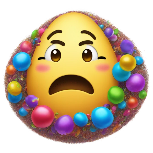 bean with glitter bombs and big bum  emoji