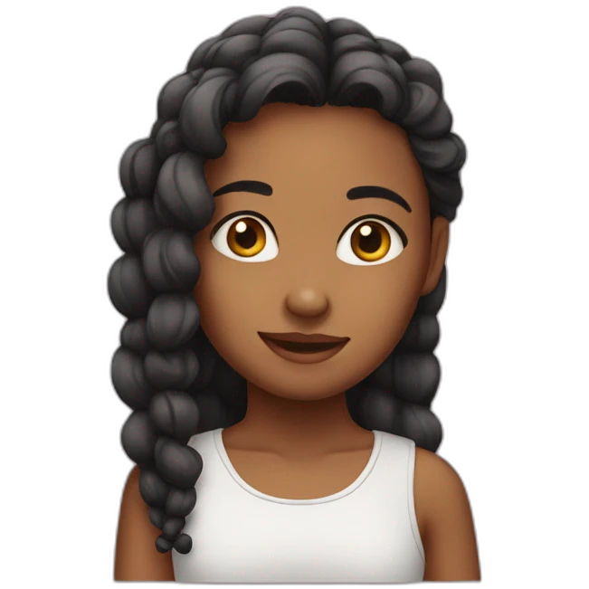 Cute girl emoji