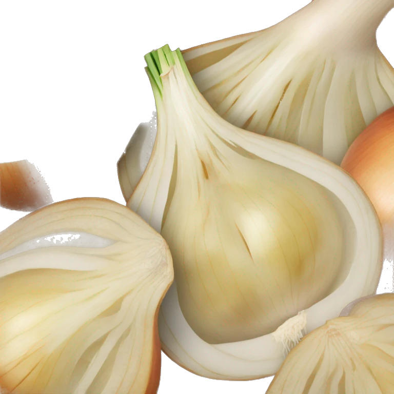Quarter of an onion cut to the side emoji