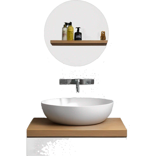 One wash basin modern front emoji