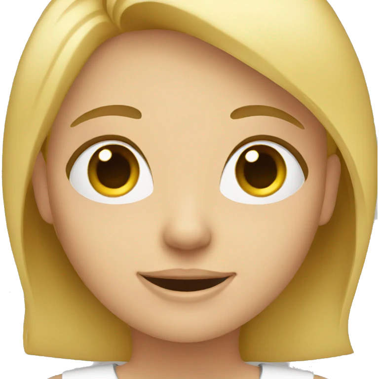 blonde girl teaching  emoji