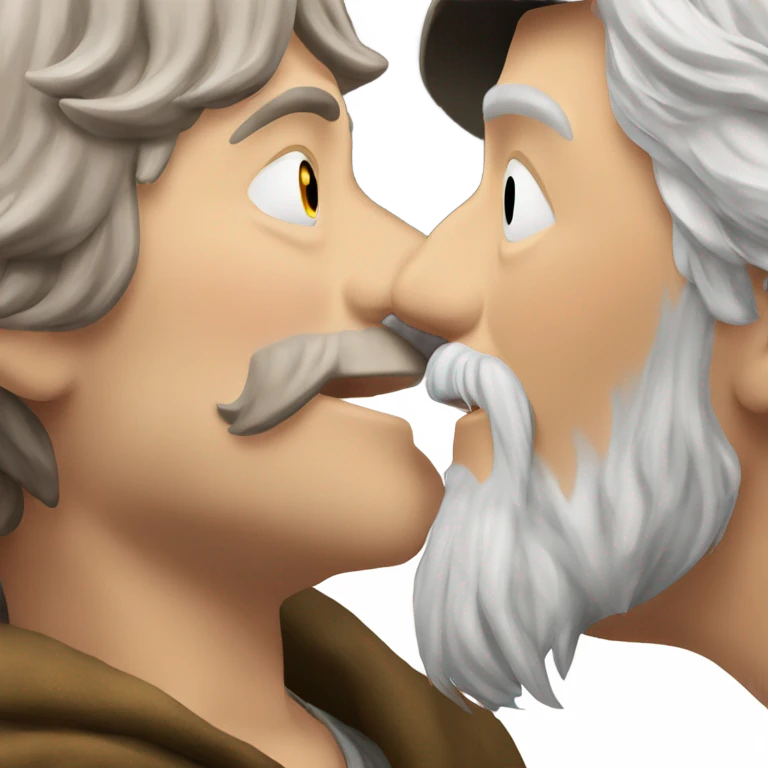 Gandalf kissing pippin  emoji