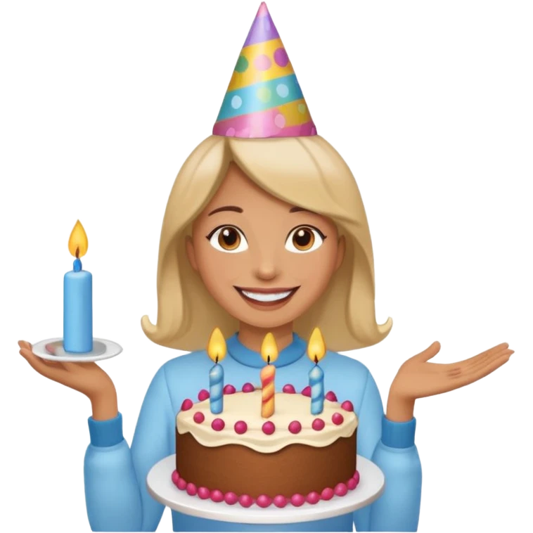Birthday woman emoji
