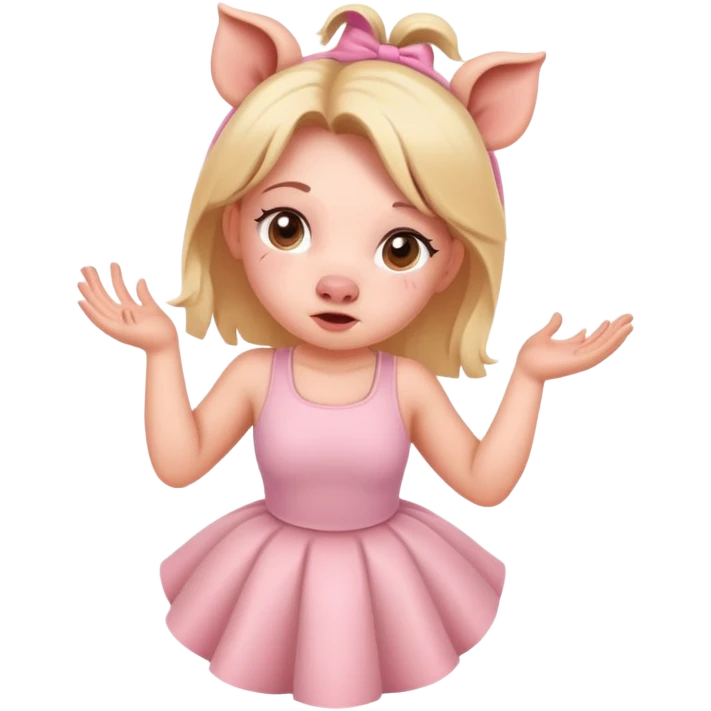 Aesthetic of girl routine oink emoji