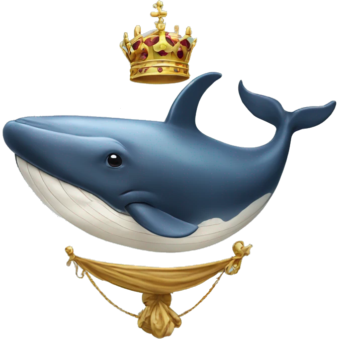 rich royal whale emoji