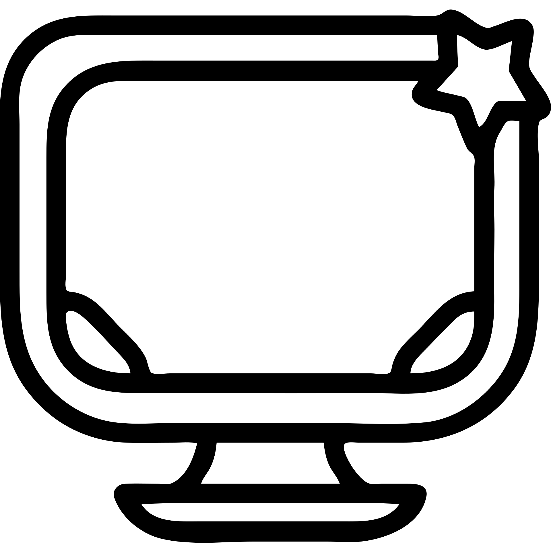 Minimalist CRT monitor with a simple 4-pointed star in the corner, very few details, clean lines emoji