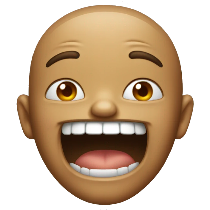 Horrifically Realistic laugh emoji emoji
