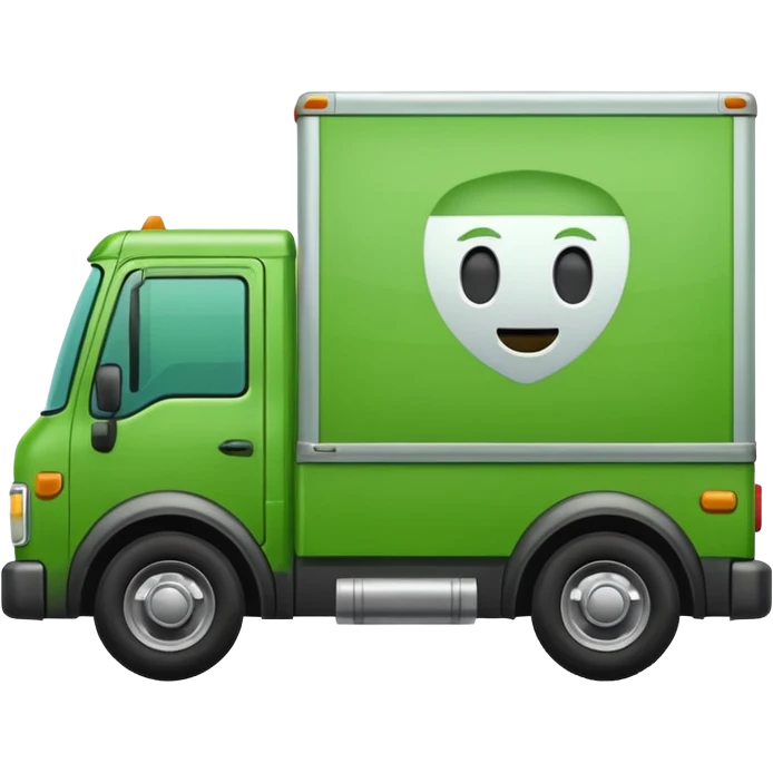 delivery truck green emoji