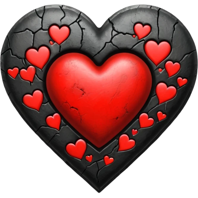 gothic / grunge style heart emoji