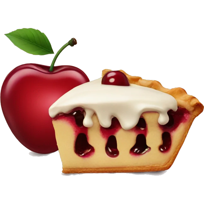 cherry with pie emoji