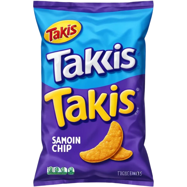 takis blue chips bag
 emoji