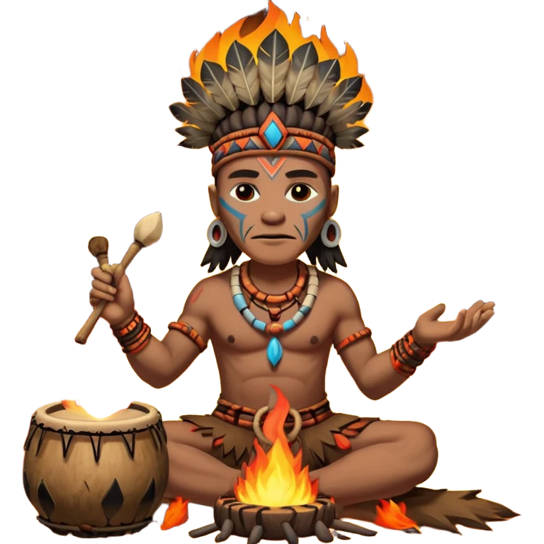 SHAMAN DRUM FIRE emoji