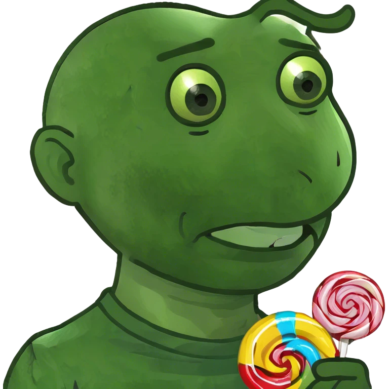 Human Ear lobe made of candy emoji