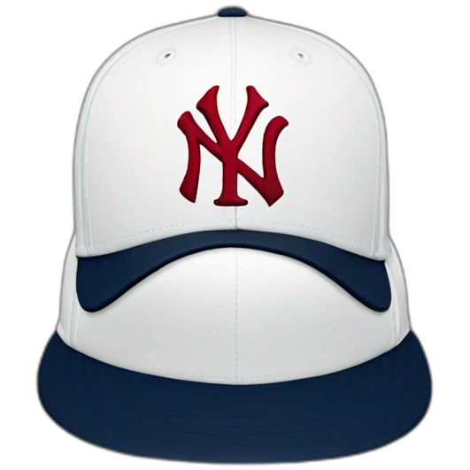 New York Yankees fitted hat emoji