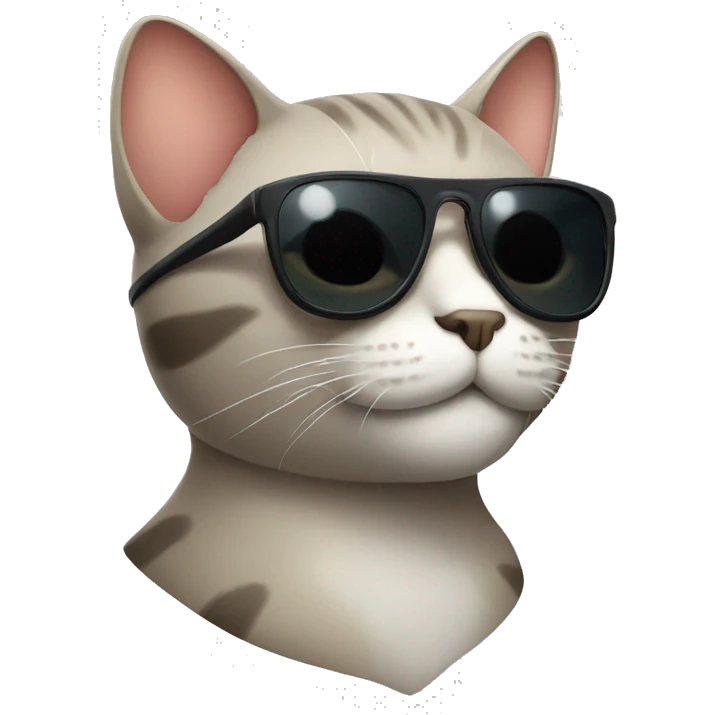 Cat with sunglasses emoji