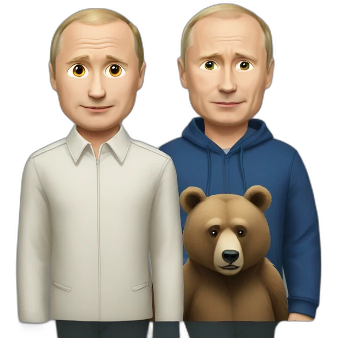 Putin and the Bear emoji