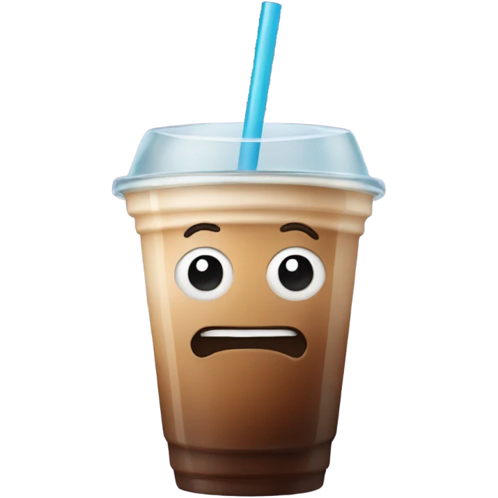 Iced coffee emoji