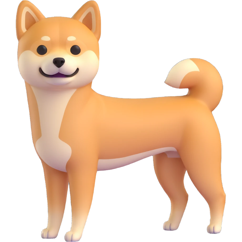 shiba inu skinny emoji