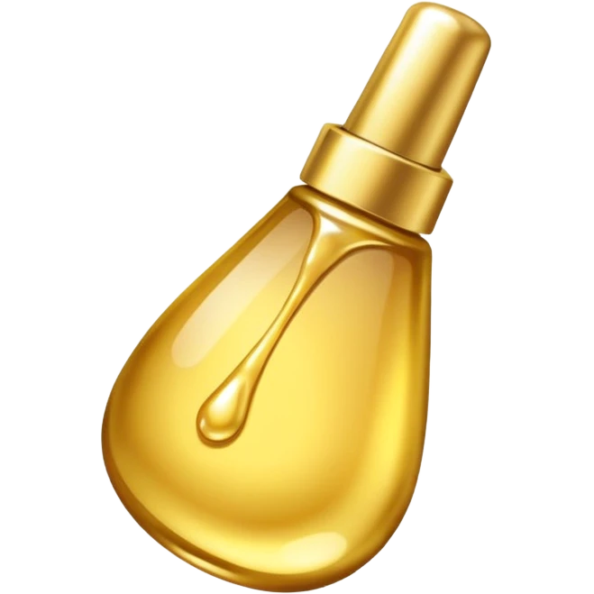 Gold drop of nail polish   emoji