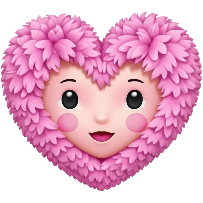 Pom Pom heart emoji