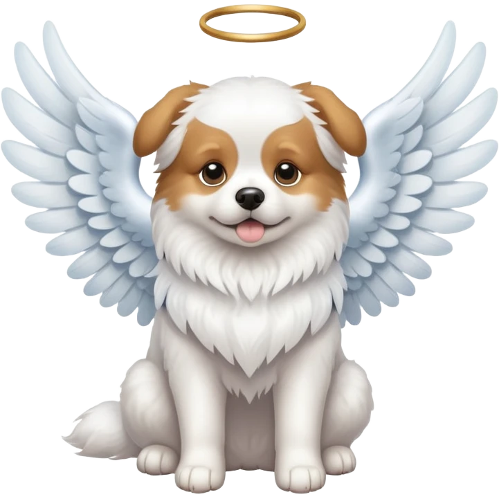 Dog with angle wings emoji