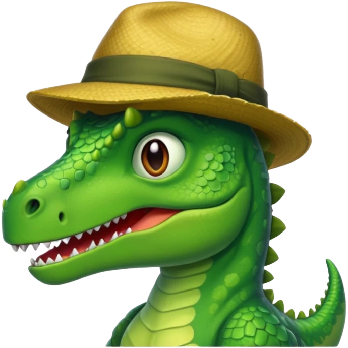 دينصور يرتدي قوبع emoji