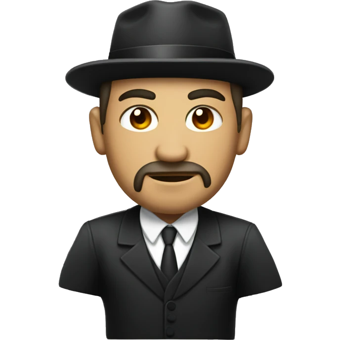 mafia without hat with pistol emoji