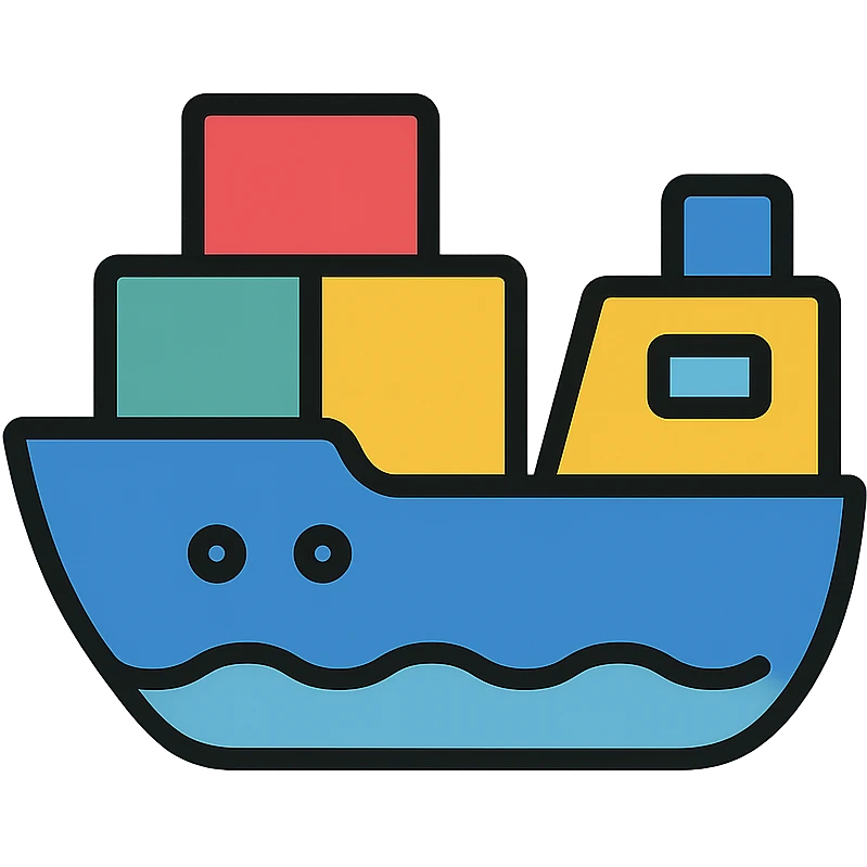ship icon with color outline emoji