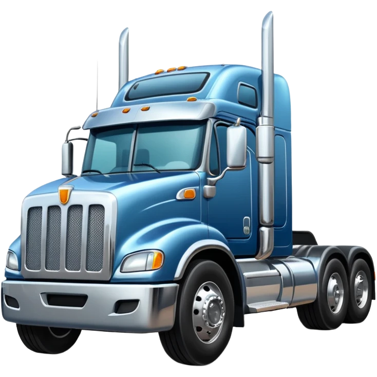 Semi truck emoji