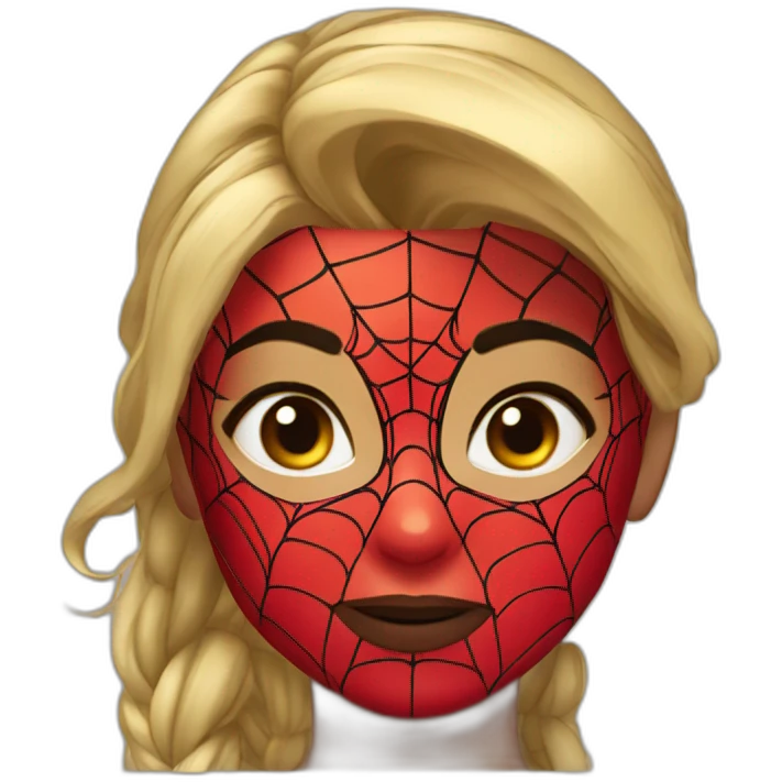 Spider man fille emoji
