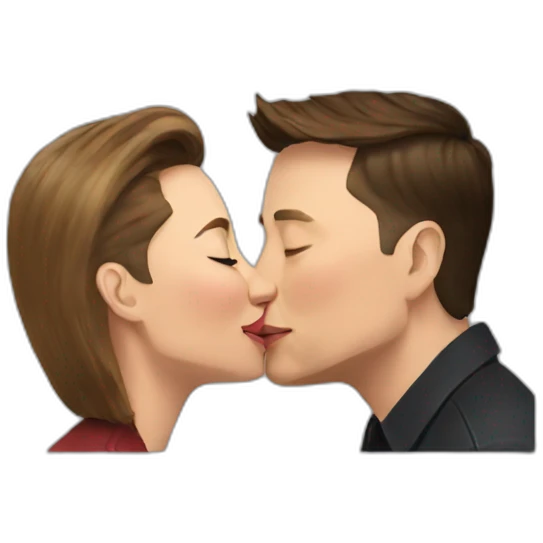 kissing elon musk emoji