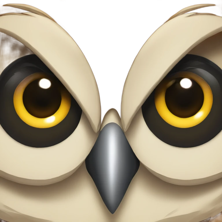 Owl rolling its eyes emoji