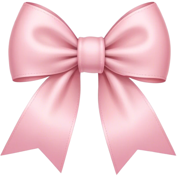 light pink ribbon bow emoji