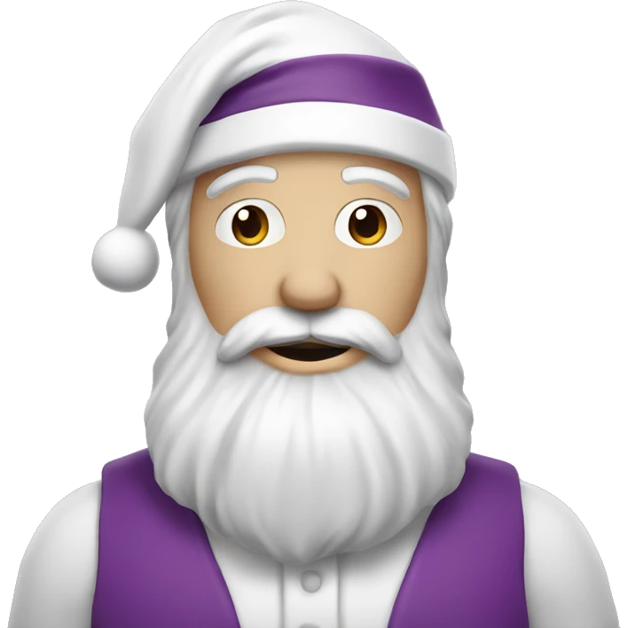 White skin- Mister Santa claus- purple emoji