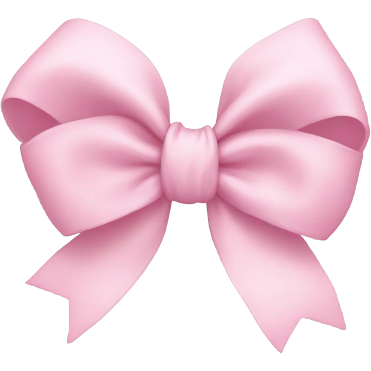 Pastel pink bow core emoji