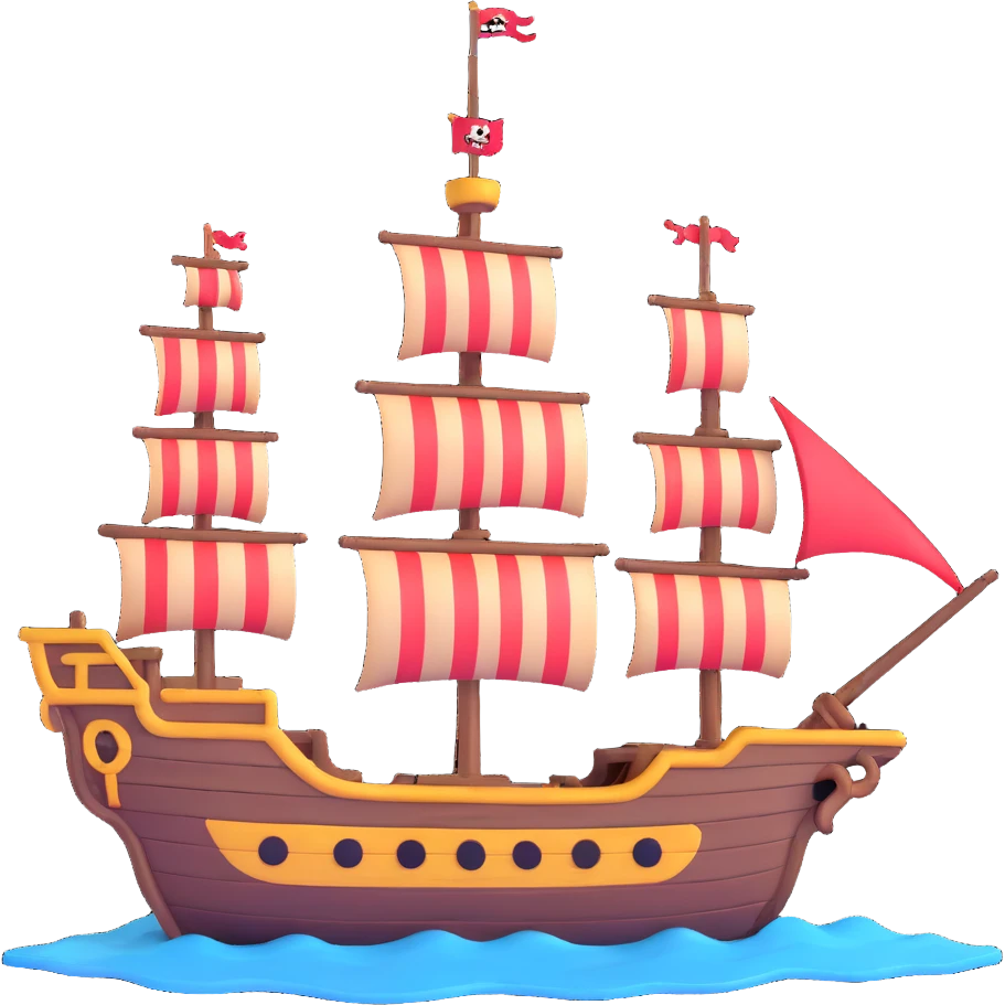 pirate ship emoji